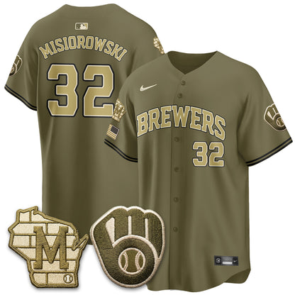 MIL New Era Olive 2026 Armed Forces Day Jersey - All Stitched-DTD