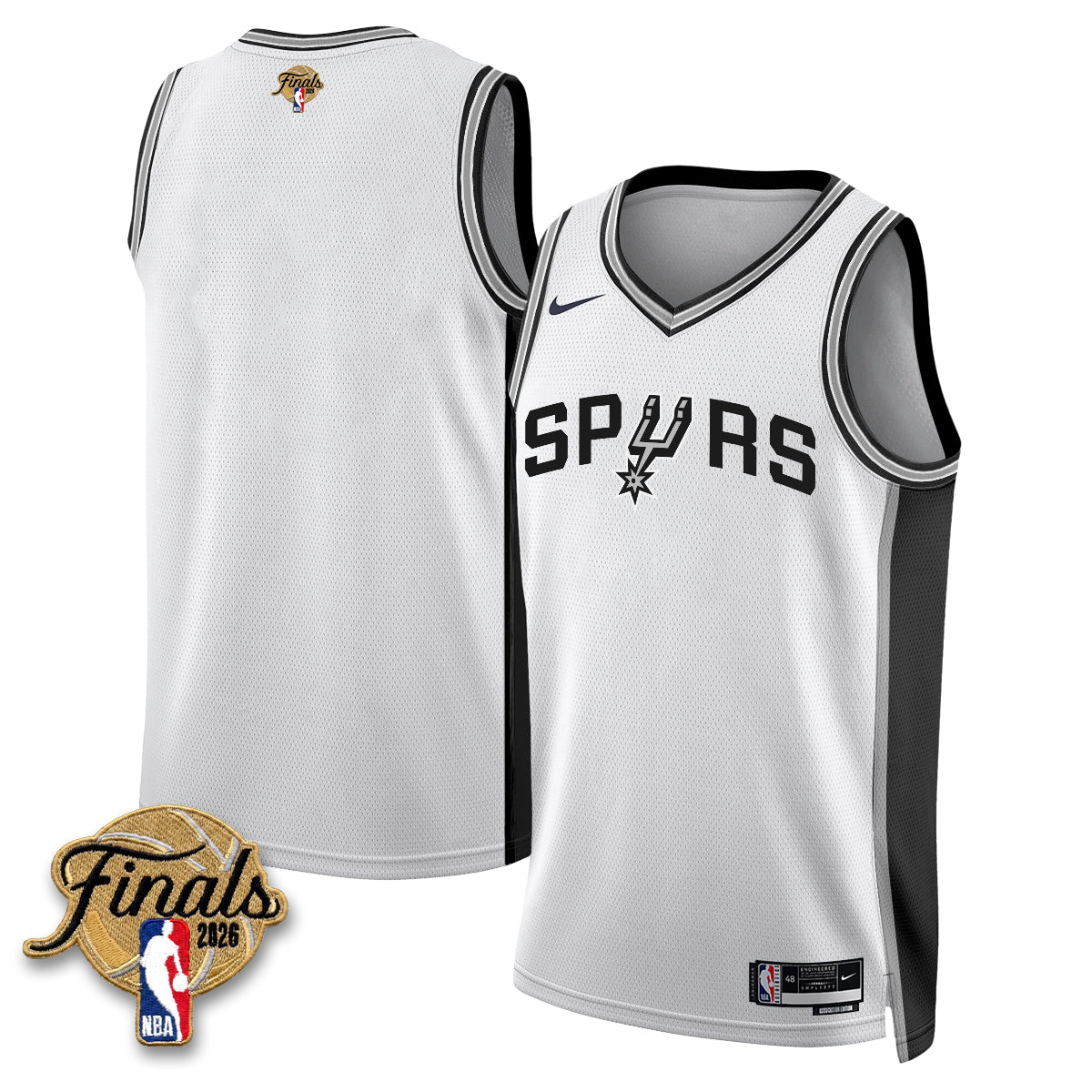 SAS 2026 NBA Western Conference Champions Vapor Jersey V2- Stitched-DTD