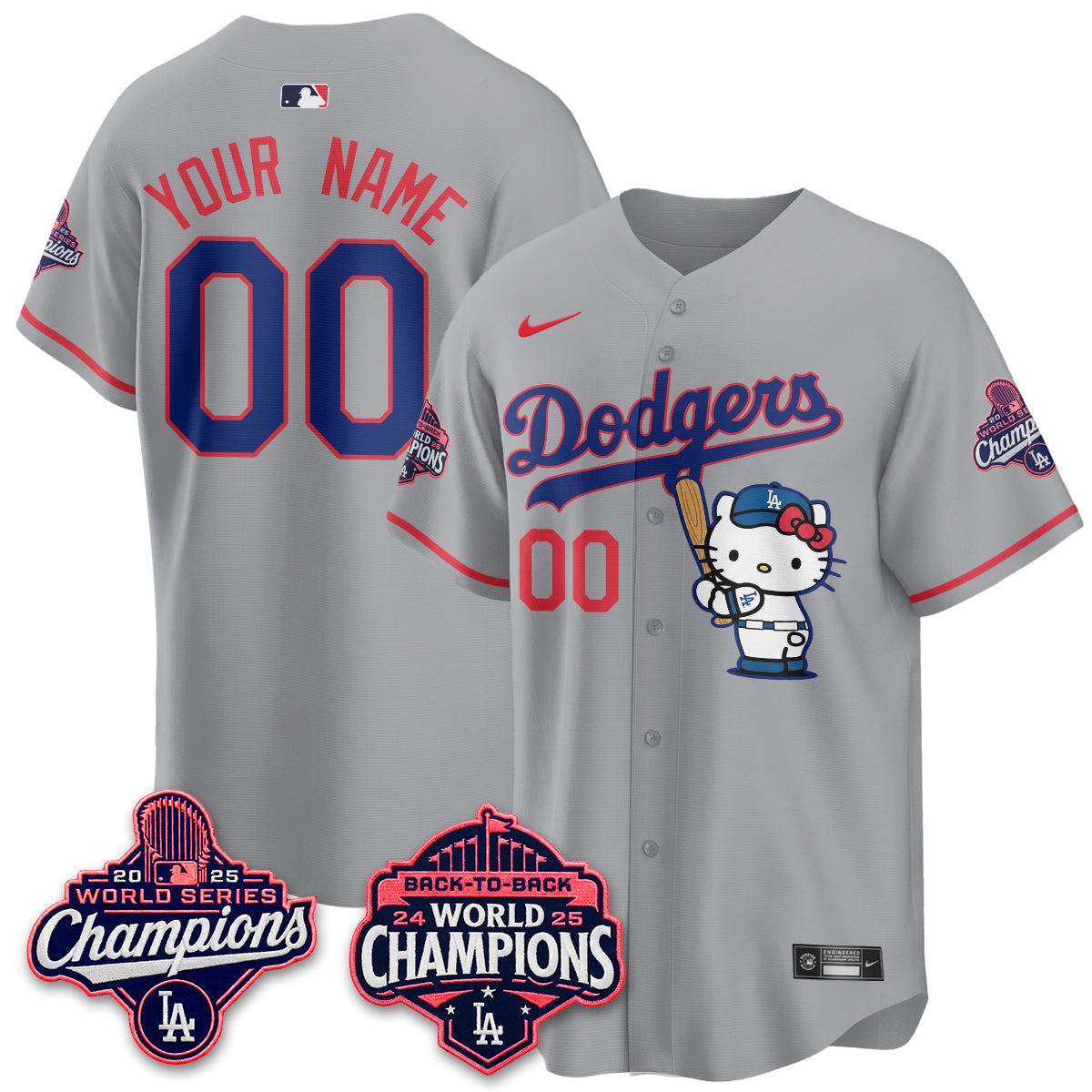 LAD x Hello Kitty Night 2026 Vapor Custom Jersey - All Stitched-DTD