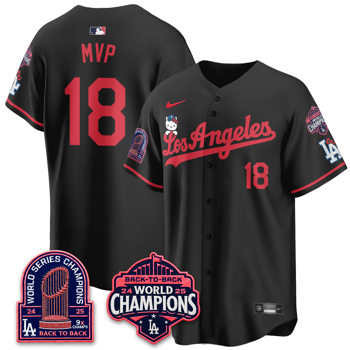 LAD x Hello Kitty Night 2026 Vapor Jersey - All Stitched - V2-DTD