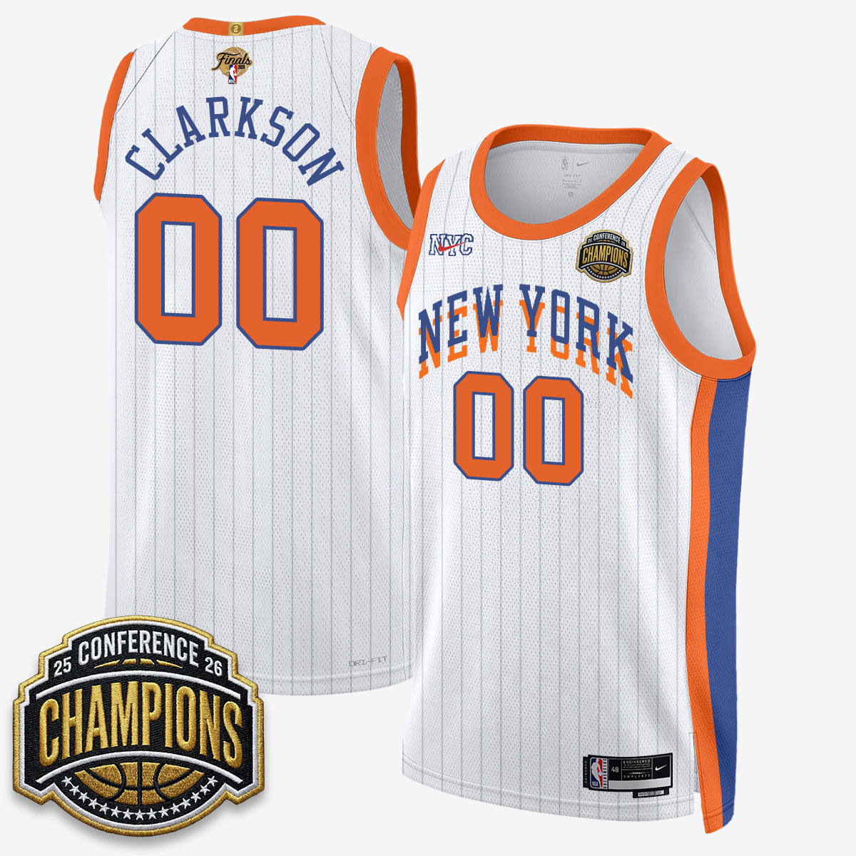 NYK 2026 NBA Finals City Edition Jersey V3- Stitched-DTD
