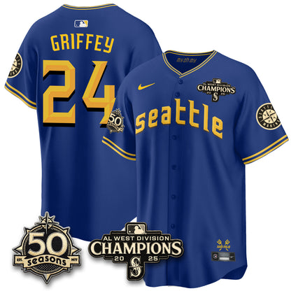 SEA Vapor Premier Limited Jersey - 50th Anniversary & AL West Division Champions - Steelheads Community Funds - All Stitched-DTD