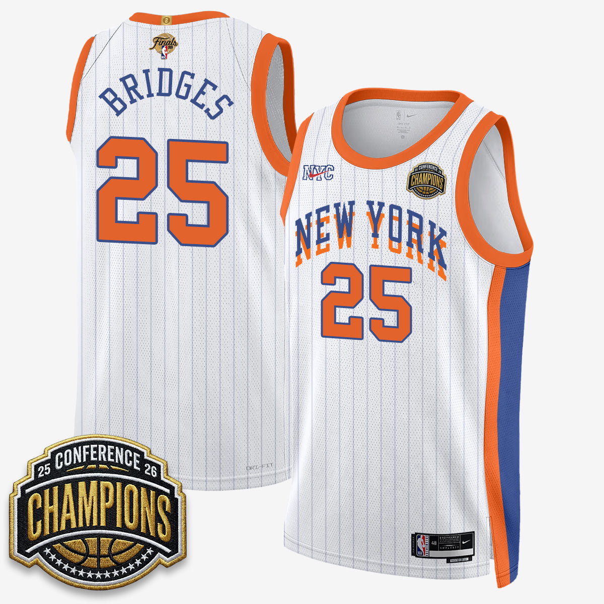 NYK 2026 NBA Finals City Edition Jersey V3- Stitched-DTD