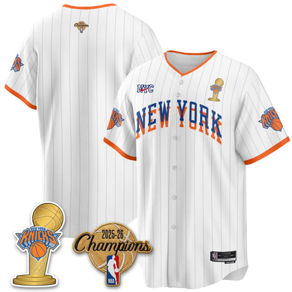NYK 2026 NBA Champions Vapor Jersey - Stitched-DTD