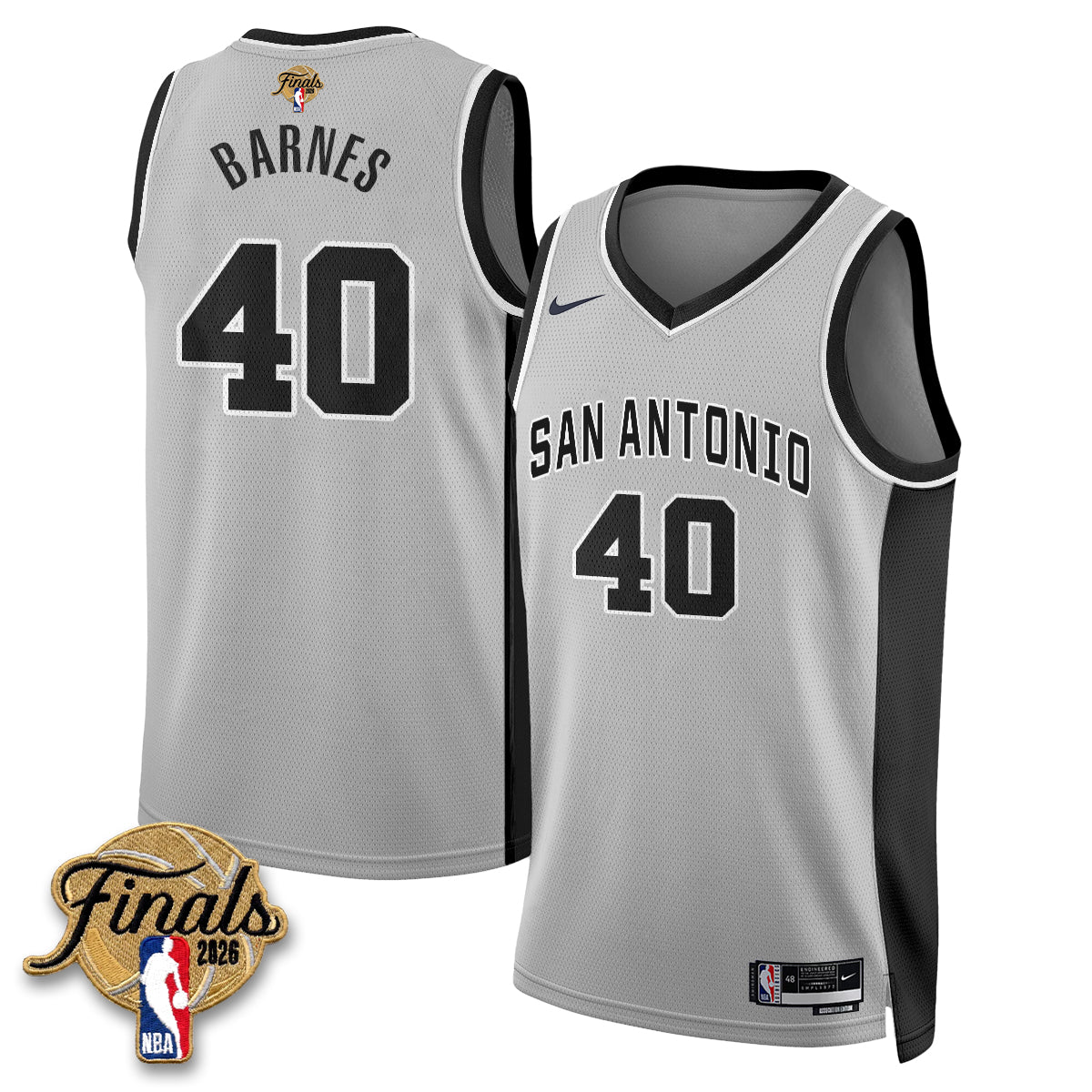 SAS 2026 NBA Western Conference Champions Vapor Jersey V2- Stitched-DTD