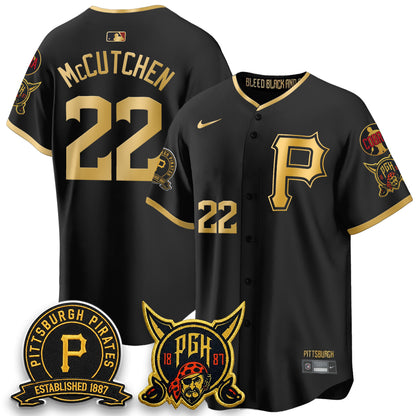 PIT 2026 City Connect Vapor Limited Jersey - Cobra & Est 1887 Patch - All Stitched-DTD