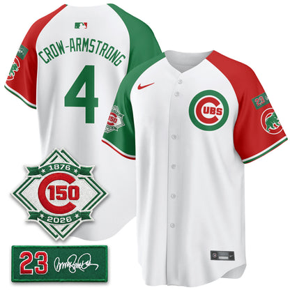 CHC Limited Mexico Jersey - 150th Anniversary + Ryne Sandberg Tribute Patch All Stitched-DTD