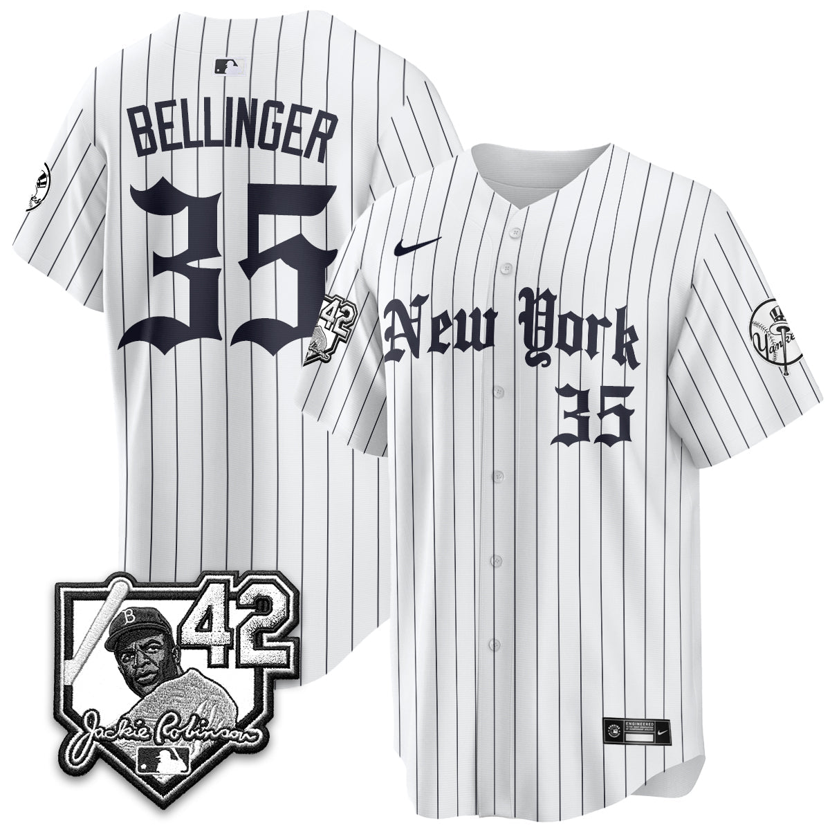 NYY 2026 Jackie Robinson Day Gothic Vapor Limited Jersey - All Stitched-DTD