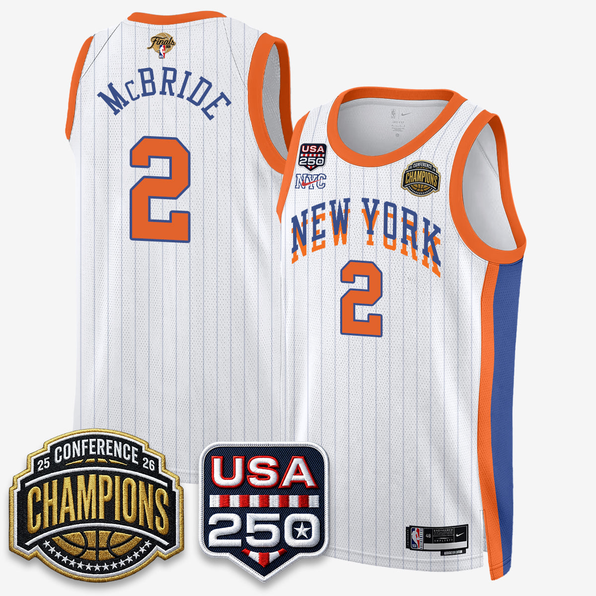 NYK 2026 NBA Eastern Conference Champions City Edition Jersey - Stitched-DTD