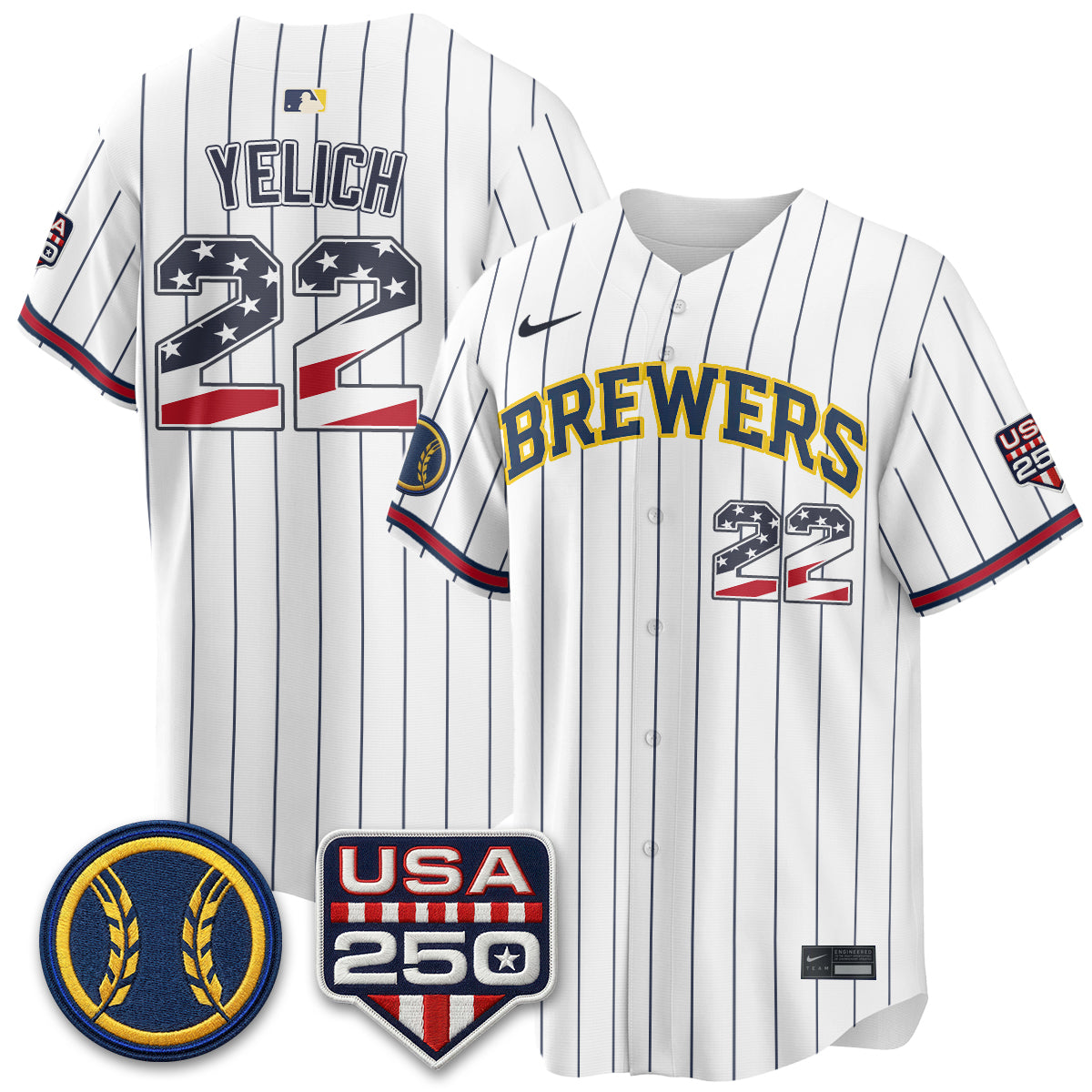 MIL Fourth of July Vapor Limited Jersey - Stitched-DTD
