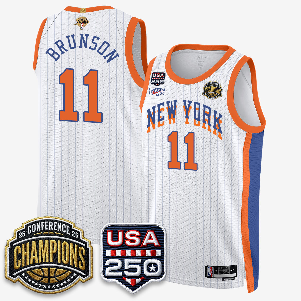 NYK 2026 NBA Eastern Conference Champions City Edition Jersey V2- Stitched-DTD