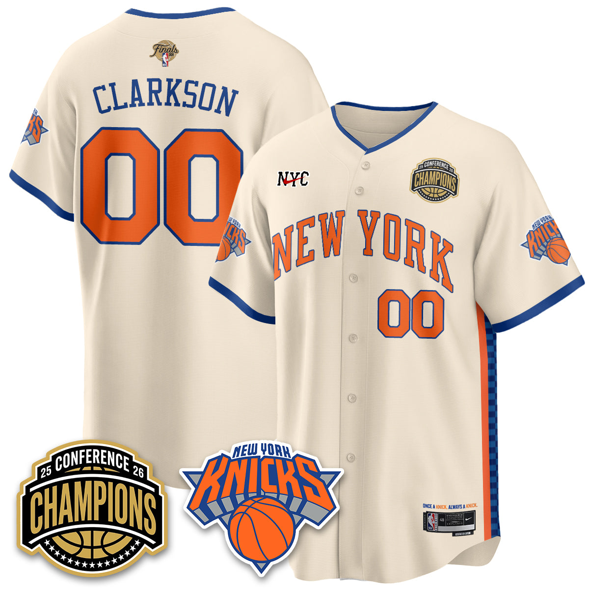 NYK 2026 NBA Finals Vapor City Edition Jersey V2- Stitched-DTD