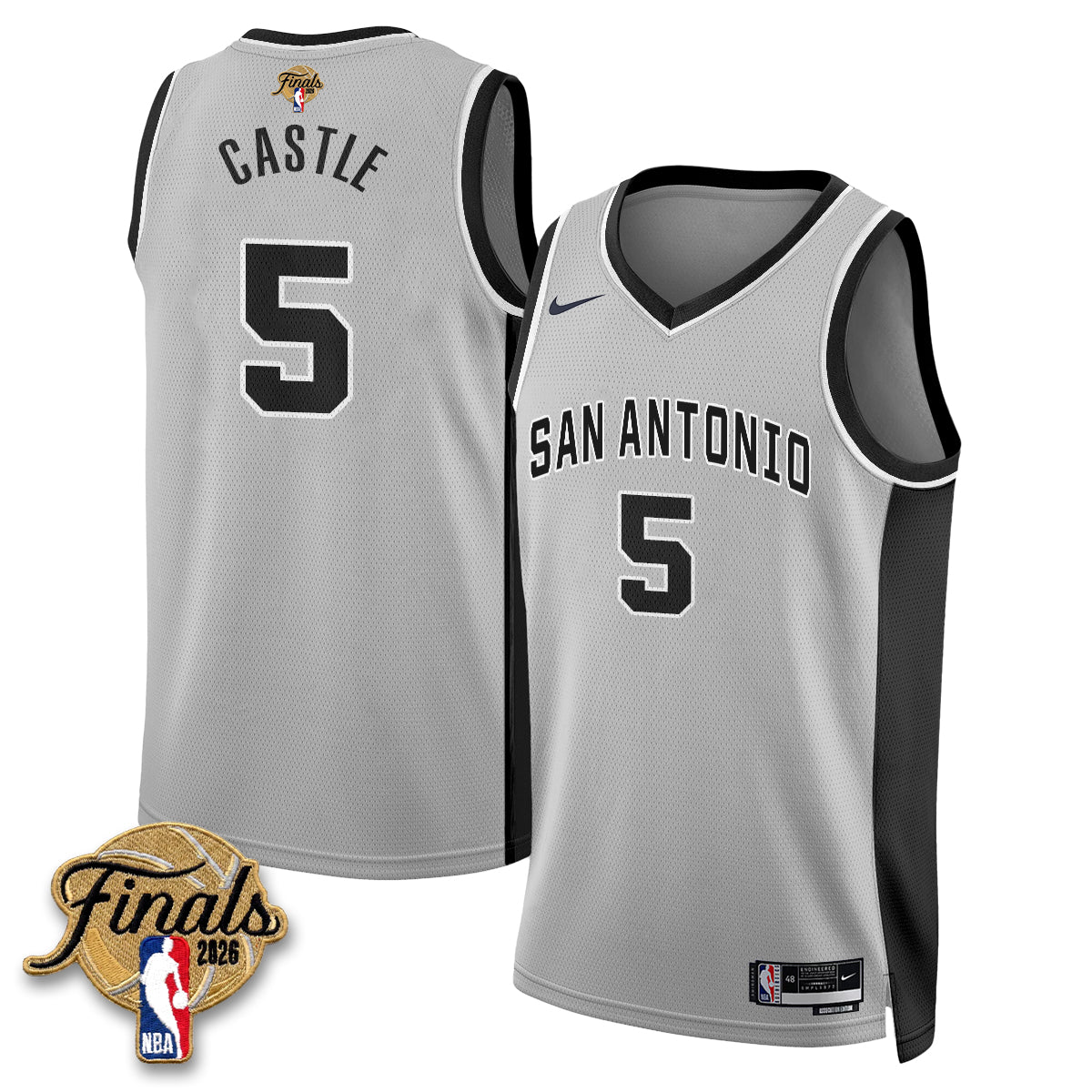 SAS 2026 NBA Western Conference Champions Vapor Jersey V2- Stitched-DTD