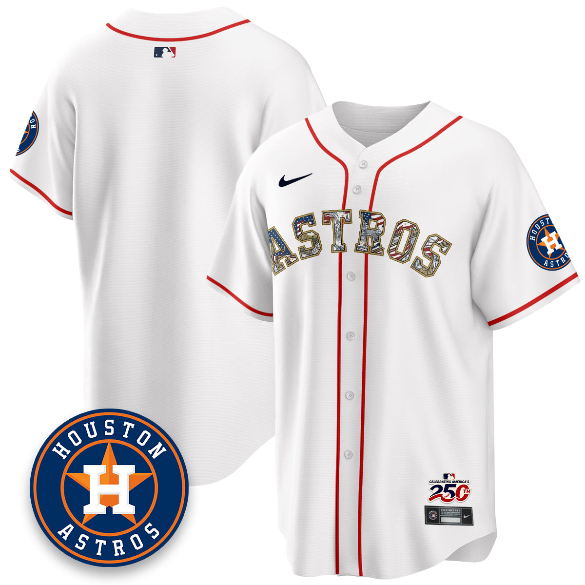 HOU 2026 Independence Day USA Vapor Limited Jersey - Stitched-DTD