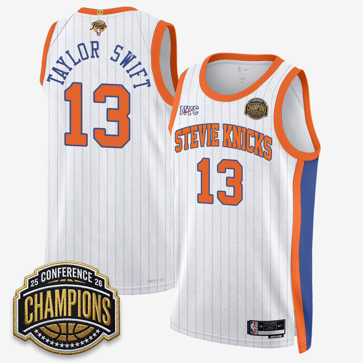 NYK 2026 Finals TS Jersey- Stitched-DTD