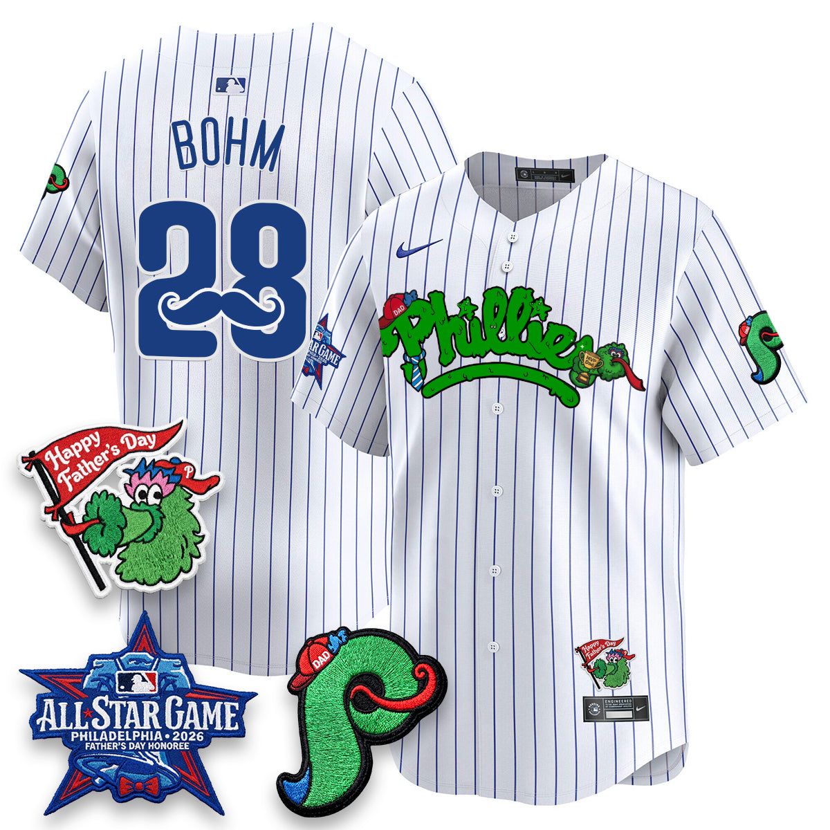 PHI Happy Father's Day Vapor Jersey - Stitched-DTD