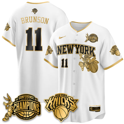 NYK 2026 NBA Finals x Bunny Vapor Jersey V2- Stitched-DTD
