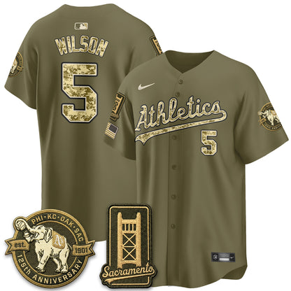 OAK Military Appreciation Game Day Jersey - Stitched-DTD