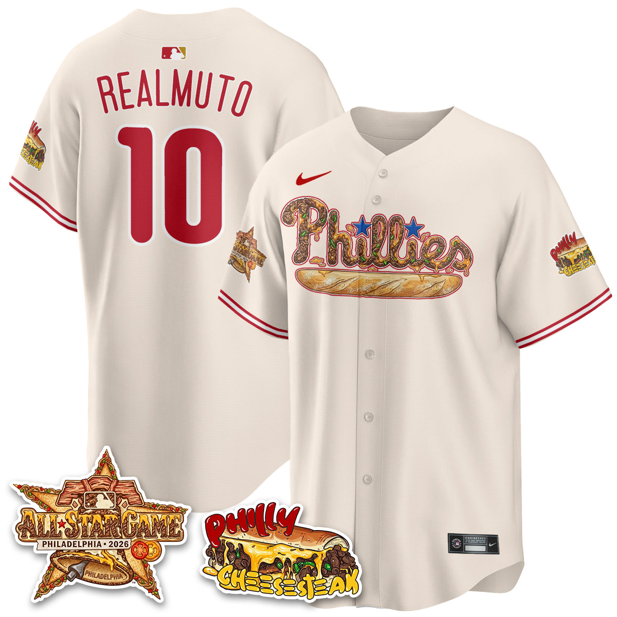 Philadelphia Phillies Cheesesteak Edition Vapor Limited Jersey - Stitched-DTD