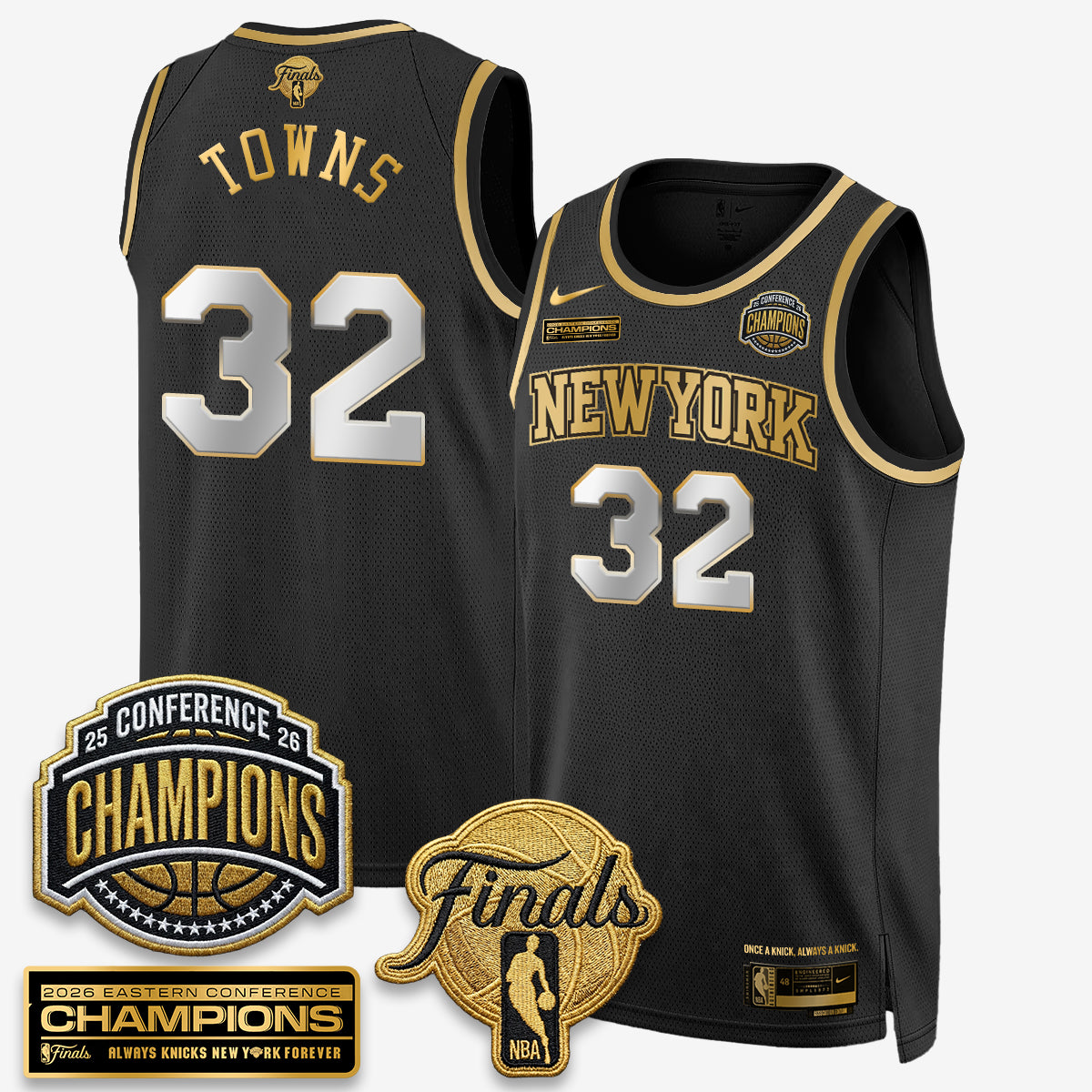NYK 2026 NBA Eastern Conference Champions Vapor Special Edition Jersey - Stitched-DTD