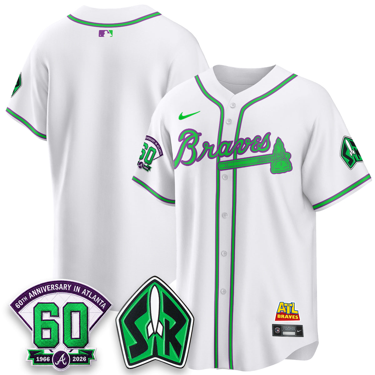 ATL 60th Anniversary Space Ranger Edition Vapor Limited Jersey - All Stitched-DTD