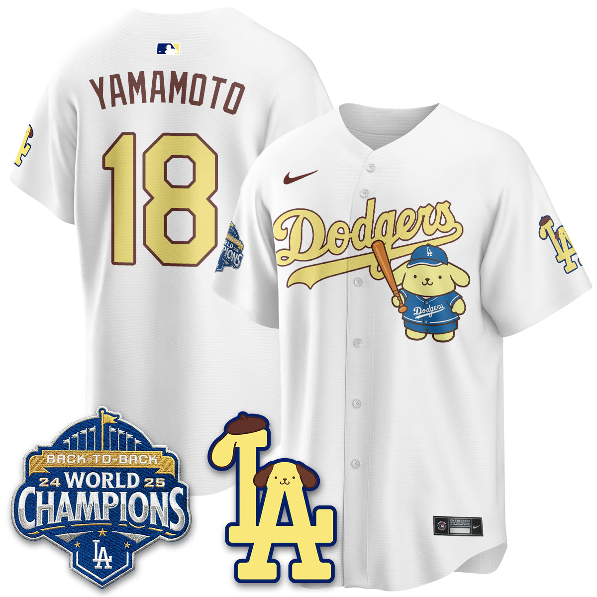 LAD Pompompurin Edition Vapor Jersey - Stitched-DTD