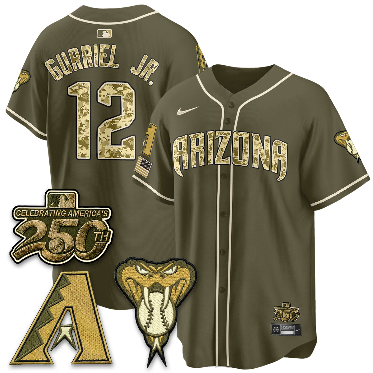 ARI Salute to Service 2026 Vapor Premier Limited Jersey - All Stitched-DTD