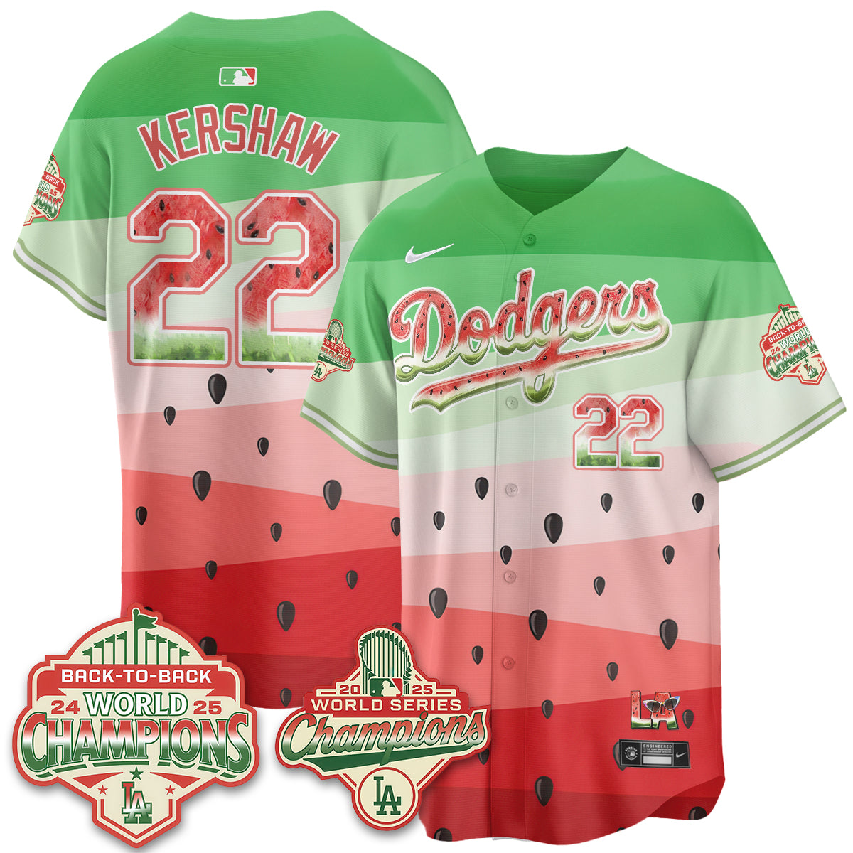 LAD National Watermelon Day Vapor Jersey - Stitched-DTD