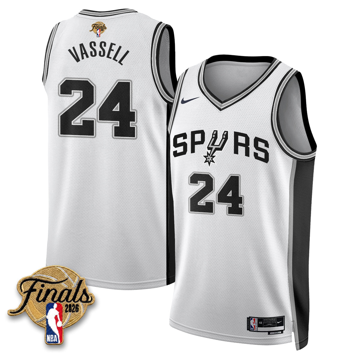 SAS 2026 NBA Western Conference Champions Vapor Jersey V2- Stitched-DTD