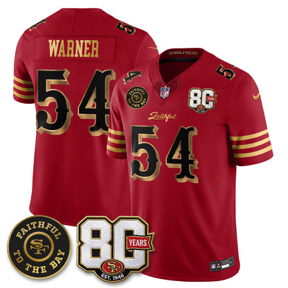 SF “Rivalries” Vapor Limited Jersey - Faithful To The Bay Patch - All Stitched-DTD