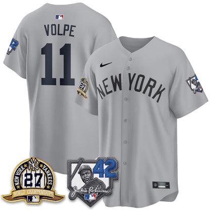 NYY 2026 Jackie Robinson Day Vapor Limited Jersey - All Stitched-DTD