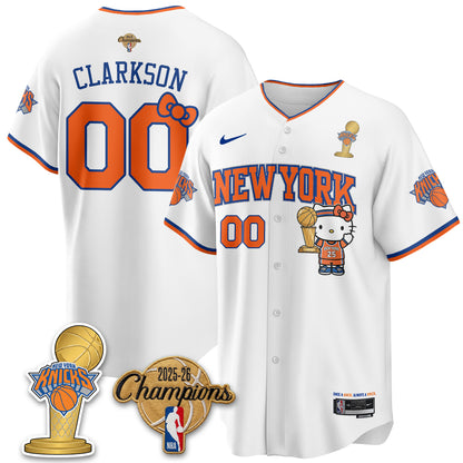 NYK 2026 NBA Champions x Meow Kitty Vapor Jersey - Stitched-DTD