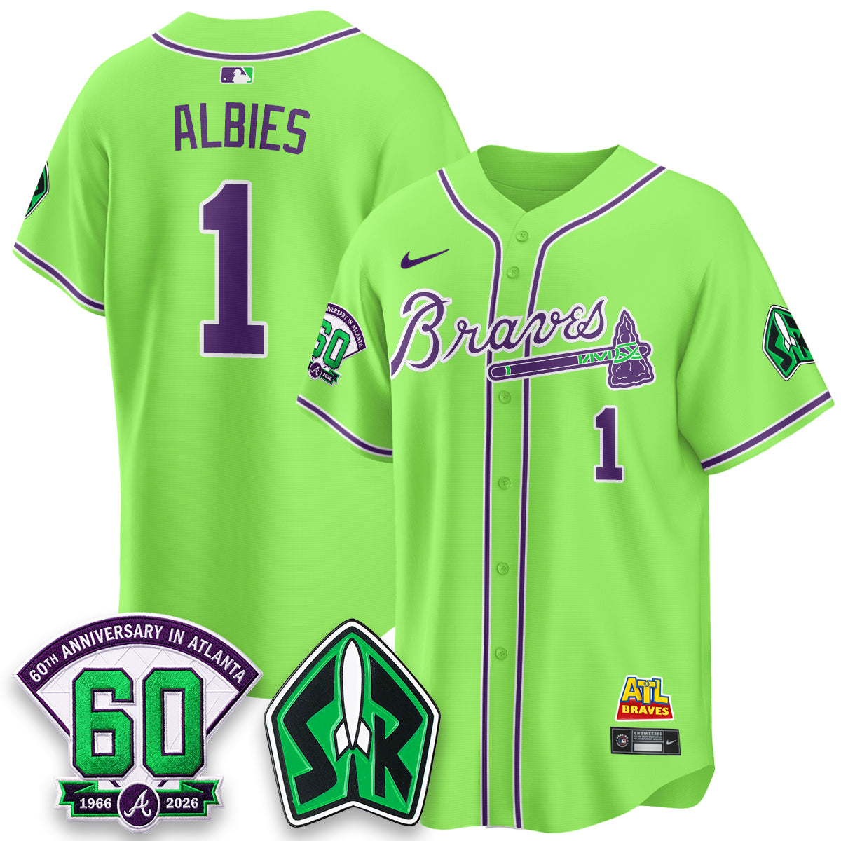 ATL 60th Anniversary Space Ranger Edition Vapor Limited Jersey - All Stitched-DTD