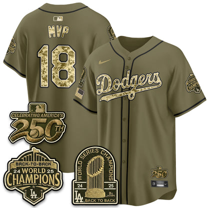 LAD Military Appreciation Game Day Jersey V2 - Stitched-DTD