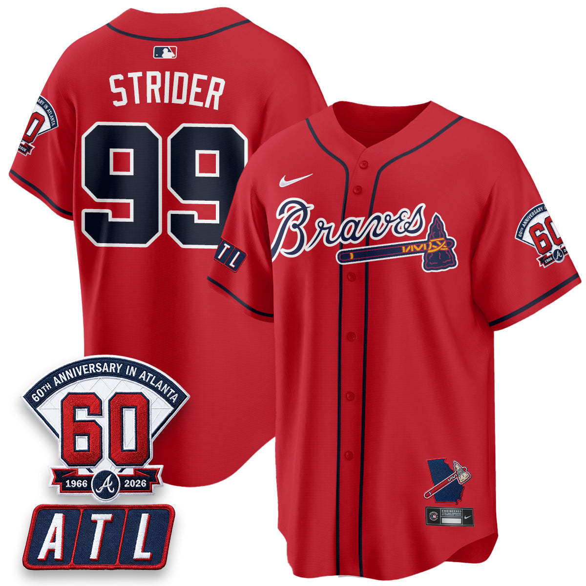 ATL 2026 60th Anniversary Vapor Limited Jersey - All Stitched-DTD
