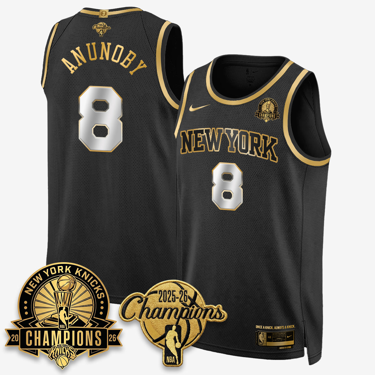 NYK 2026 Basketball Champions Special Edition Vapor Jersey V2- Stitched-DTD