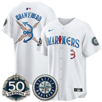 SEA x Japanese Cartoon Vapor Limited Jersey - Stitched-DTD
