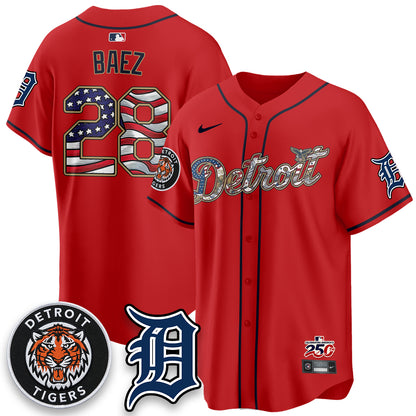 DET 2026 Independence Day USA Vapor Limited Jersey - Stitched-DTD