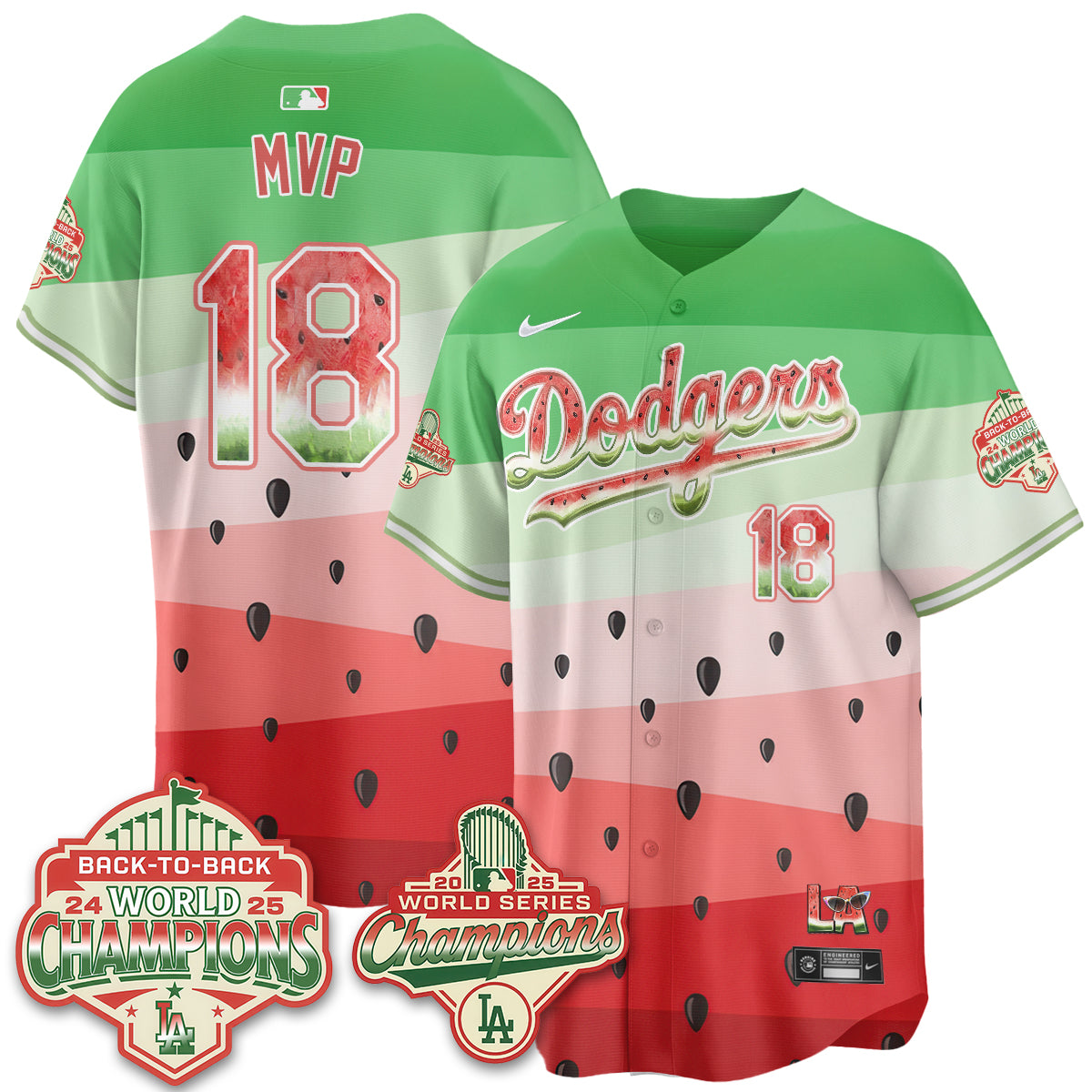 LAD National Watermelon Day Vapor Jersey - Stitched-DTD