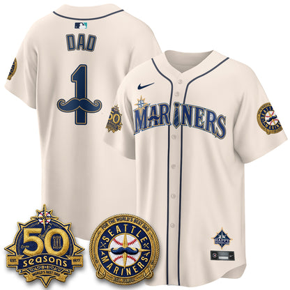 SEA Happy Father's Day Vapor Jersey - Stitched-DTD