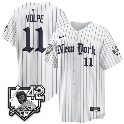 NYY 2026 Jackie Robinson Day Gothic Vapor Limited Jersey - All Stitched-DTD