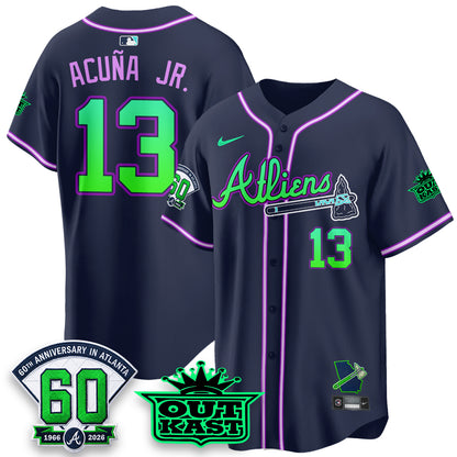 ATL x Atliens Cool Base Galaxy Version Jersey - Stitched-DTD