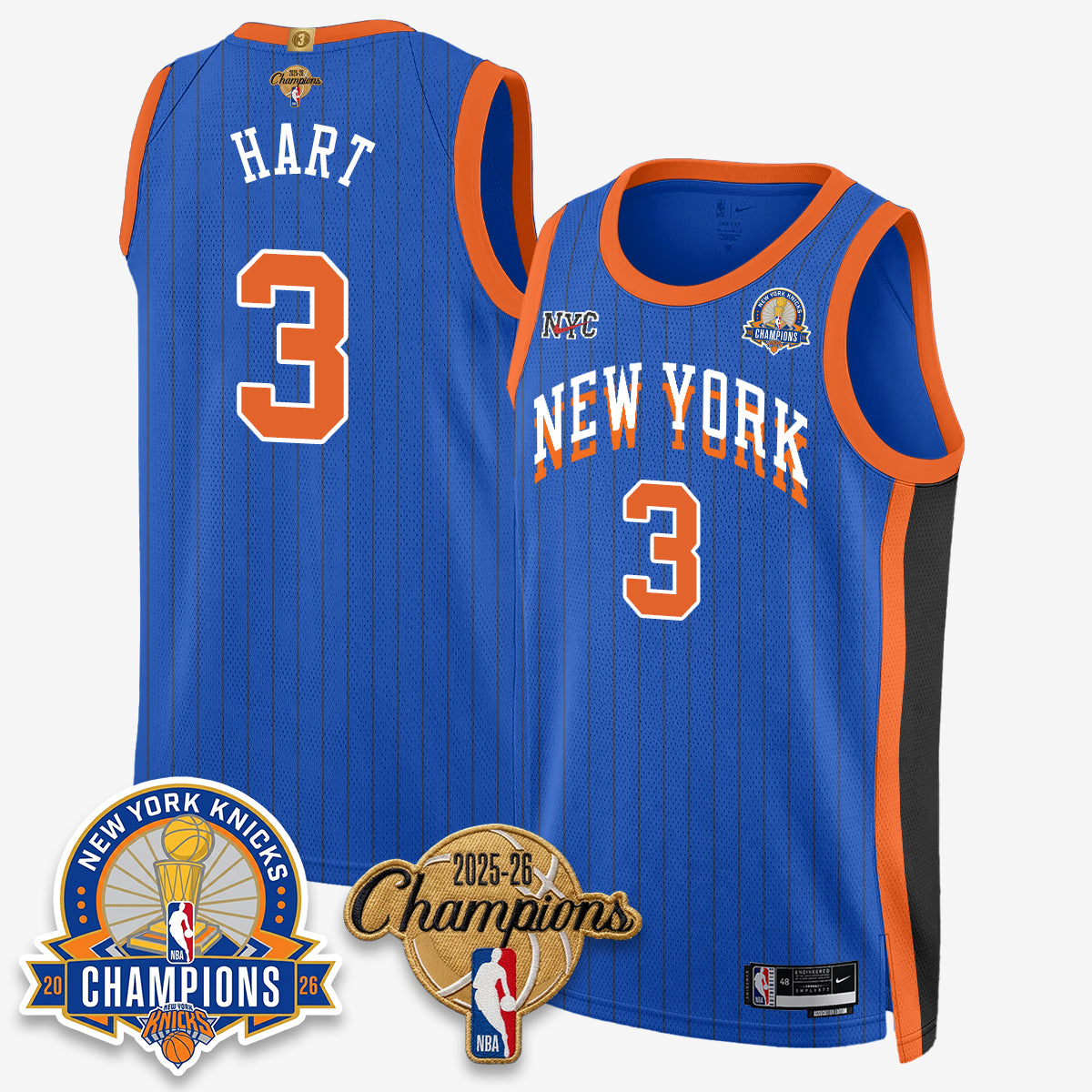 NYK 2026 Basketball Champions Special Edition Vapor Jersey V2- Stitched-DTD