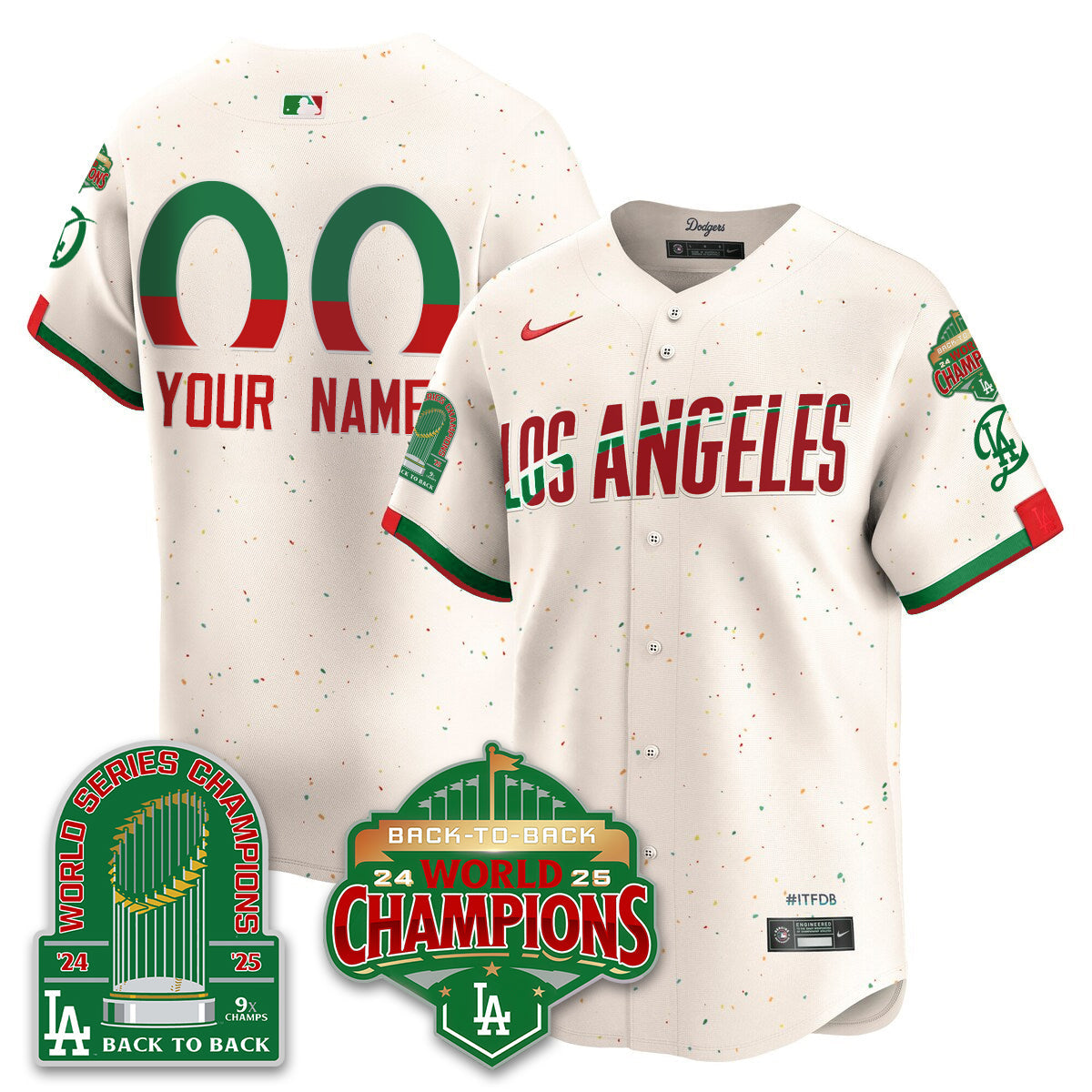 CUSTOM LAD Mexico Vapor Limited Jersey - 9x & B2B Champs - All Stitched-DTD