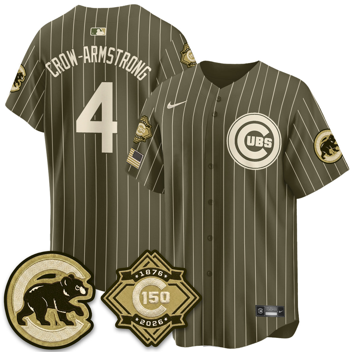 CHC New Era Olive 2026 Armed Forces Day Jersey -All Stitched-DTD