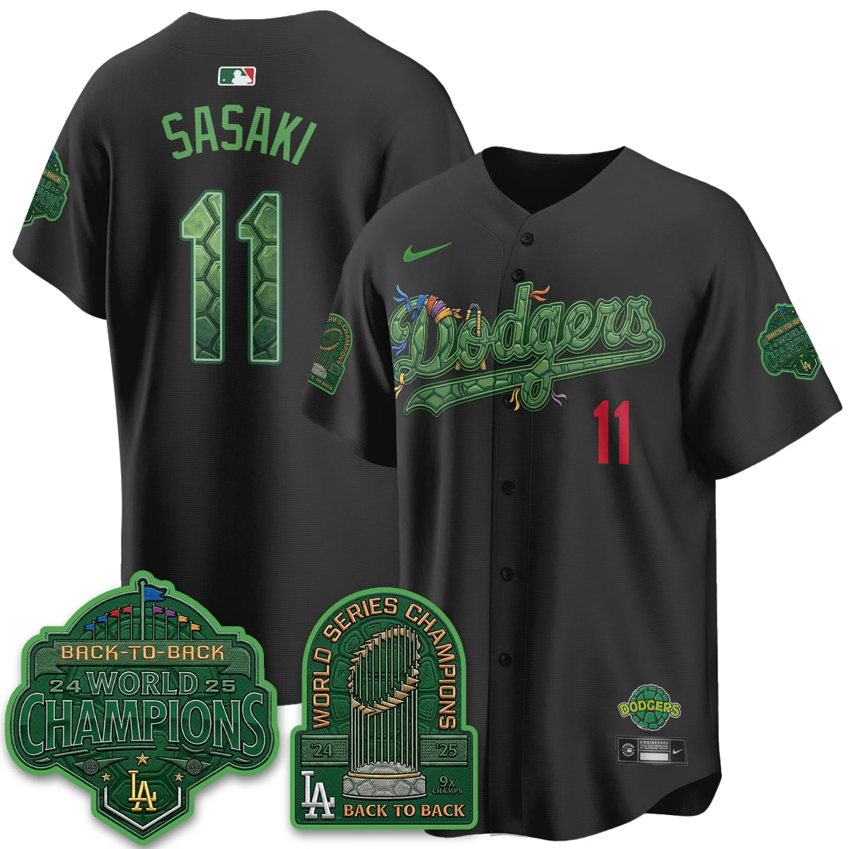LAD x TMNT 2026 Vapor Jersey - Stitched-DTD