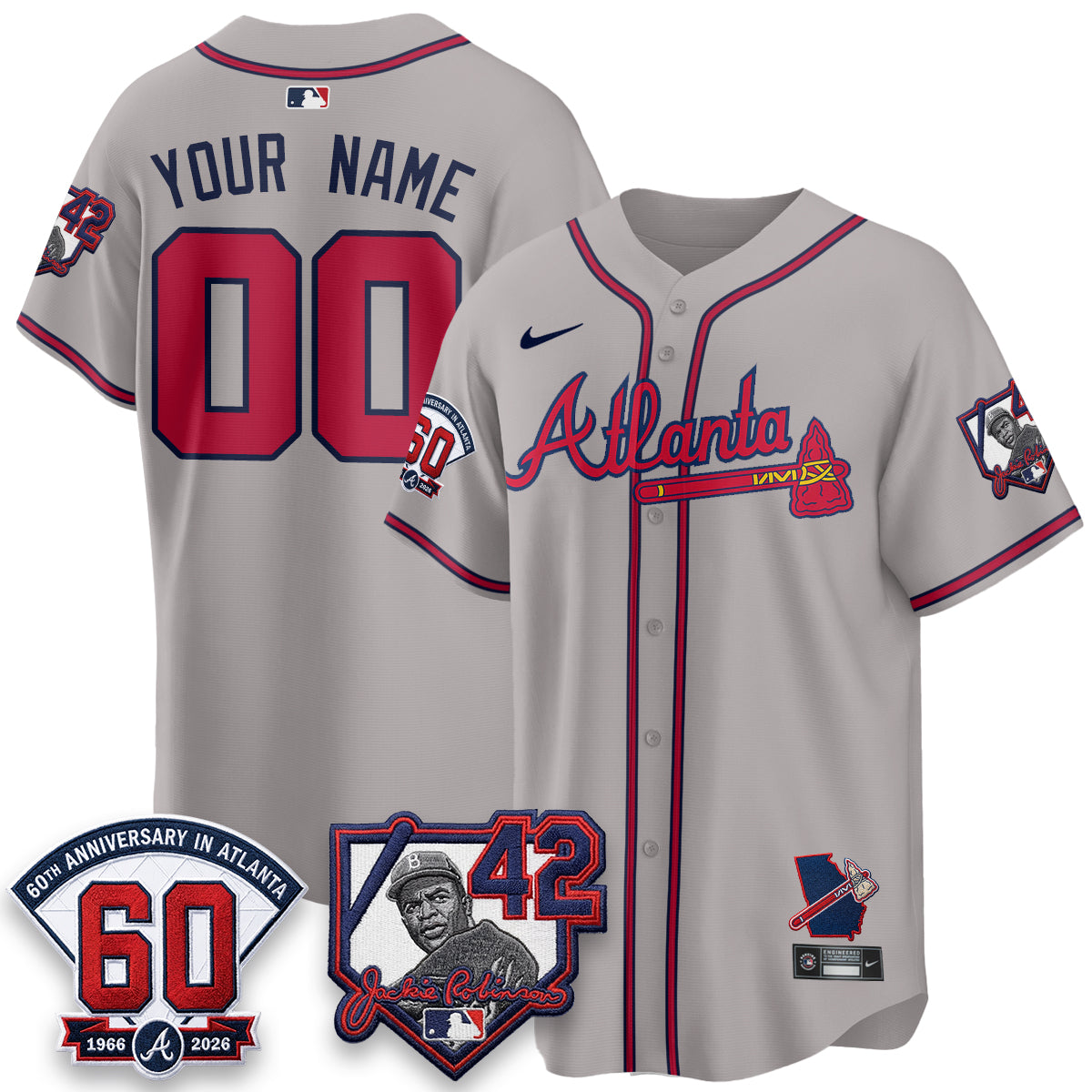 ATL 2026 Jackie Robinson Day Vapor Limited Custom Jersey - All Stitched-DTD