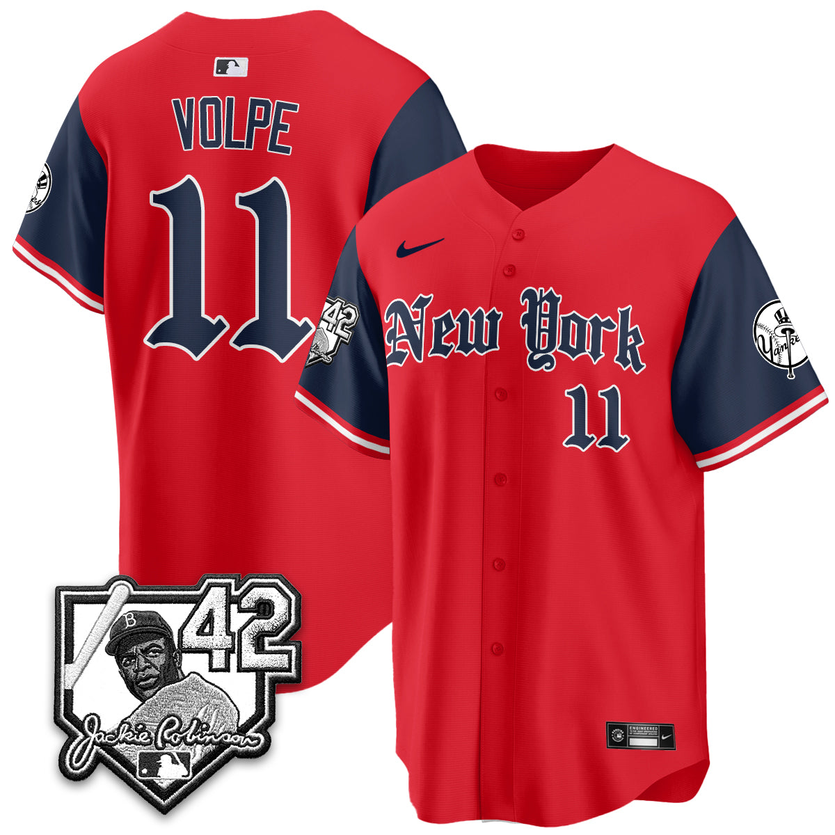 NYY 2026 Jackie Robinson Day Gothic Vapor Limited Jersey - All Stitched-DTD