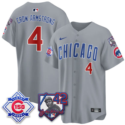 CHC 150th Anniversary & Jackie Robinson Day Patch Vapor Premier Limited Jersey - All Stitched-DTD