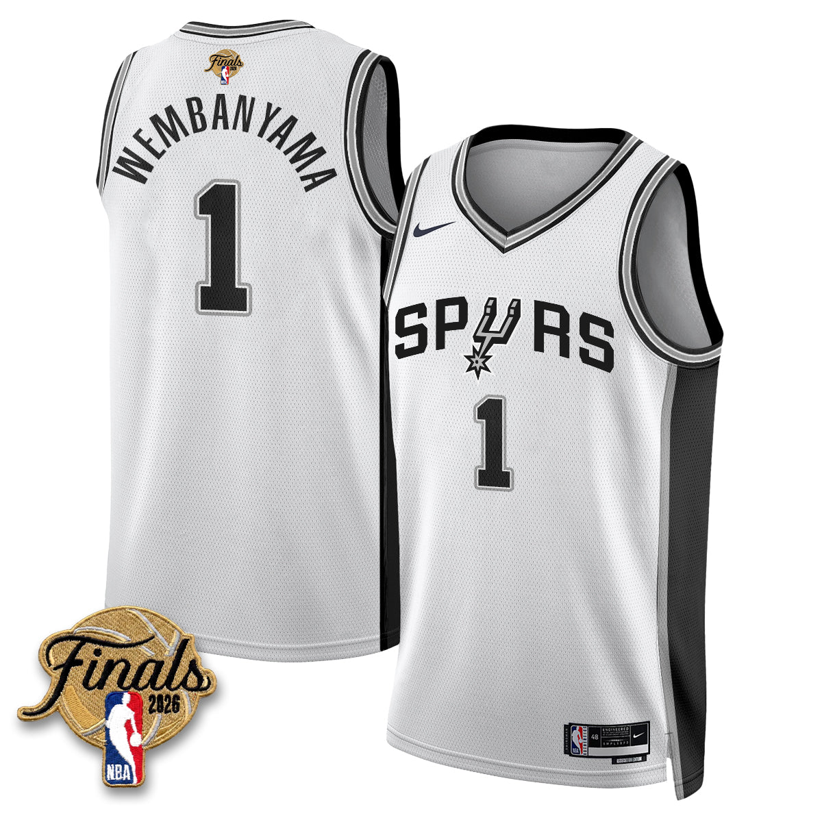 SAS 2026 NBA Western Conference Champions Vapor Jersey V2- Stitched-DTD